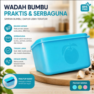 Wadah Bumbu Praktis & Serbaguna - Biru